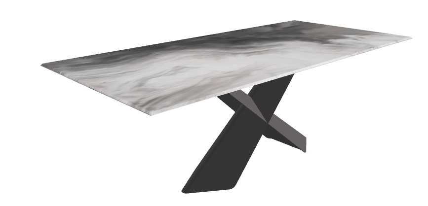 200x100x73h Rect CrystalArt CY01 Graphite Embossed