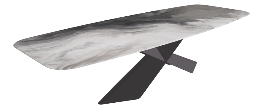 300x120x73h Barrel CrystalArt CY01 Graphite Embossed
