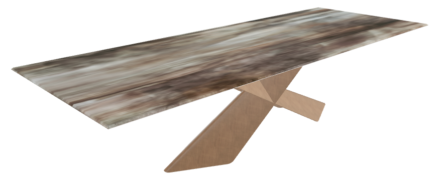 300x120x73h Rect CrystalArt CY02 Brushed Bronze