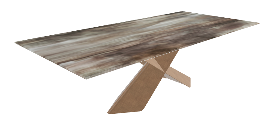 240x120x73h Rect CrystalArt CY02 Brushed Bronze