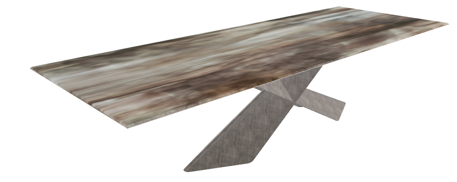 300x120x73h Rect CrystalArt CY02 Brushed Grey