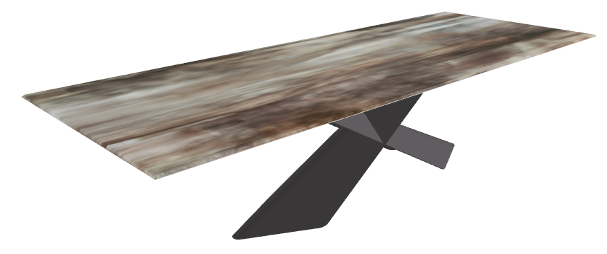 300x120x73h Rect CrystalArt CY02 Graphite Embossed