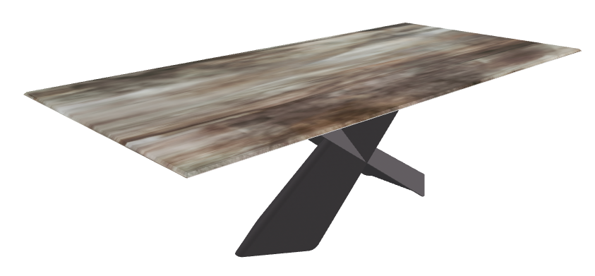 240x120x73h Rect CrystalArt CY02 Graphite Embossed