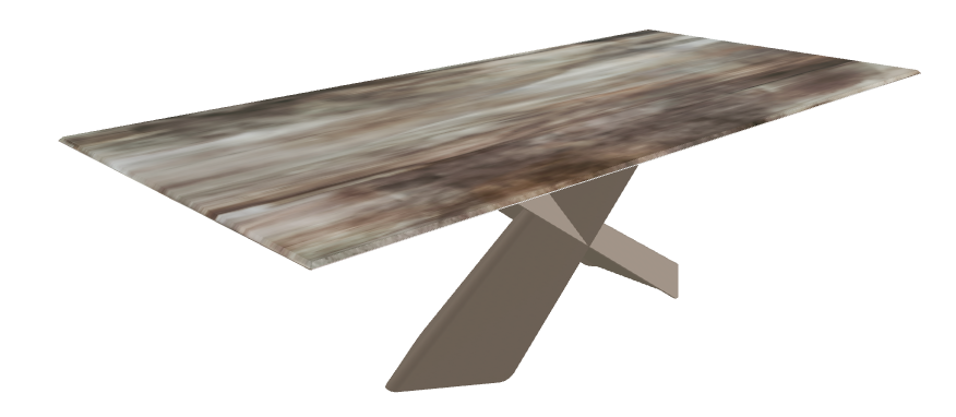 240x120x73h Rect CrystalArt CY02 Titanium Embossed