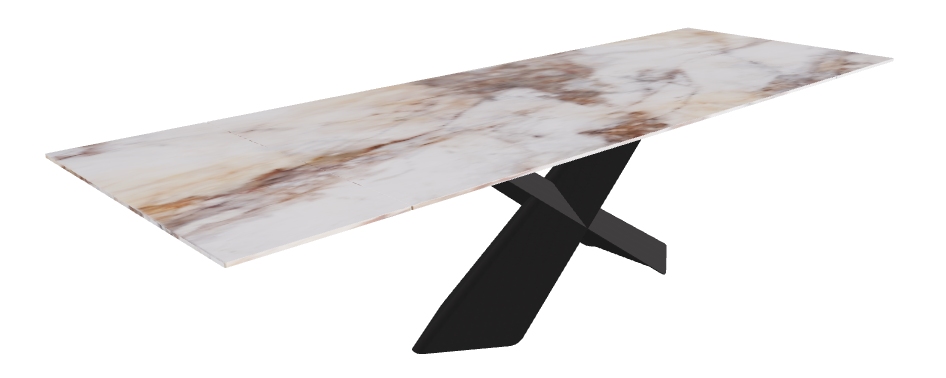 200-294x106x74h CrystalArt Cotopaxi Marble Black Embossed