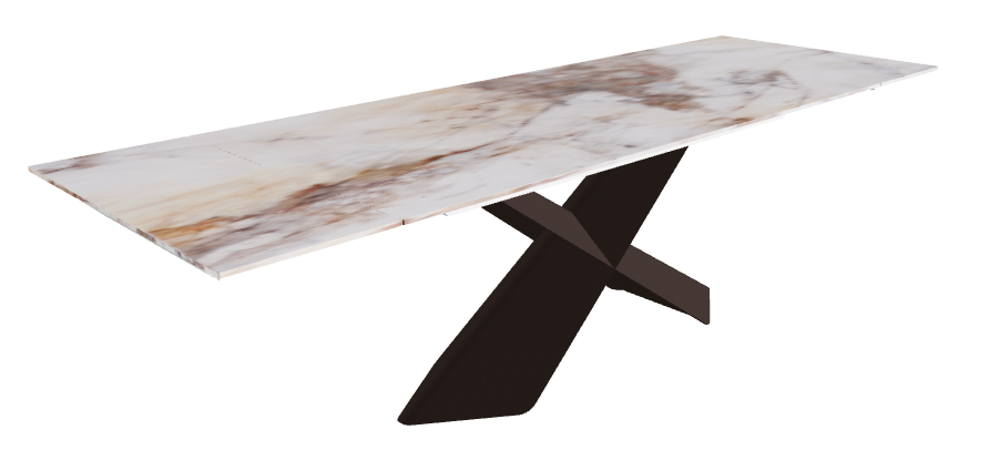 182-258x90x74h CrystalArt Cotopaxi Marble Bronze Embossed