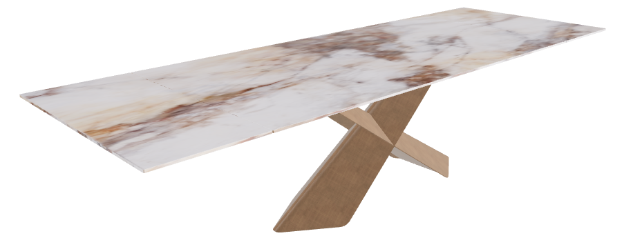 200-294x106x74h CrystalArt Cotopaxi Marble Brushed Bronze..