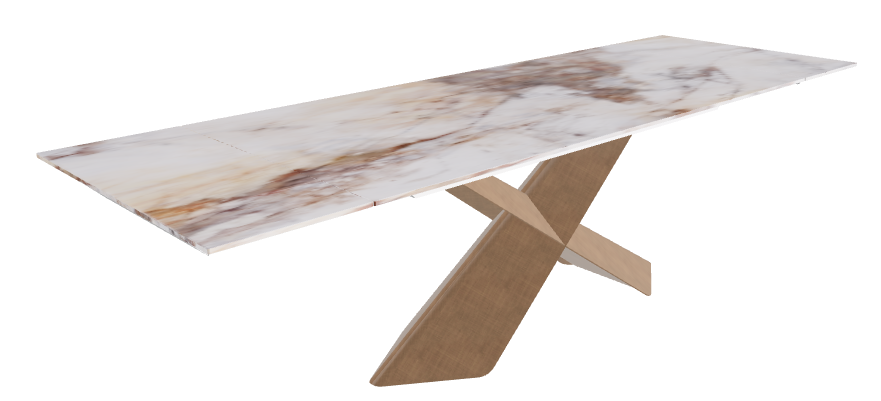 182-258x90x74h CrystalArt Cotopaxi Marble Brushed Bronze..