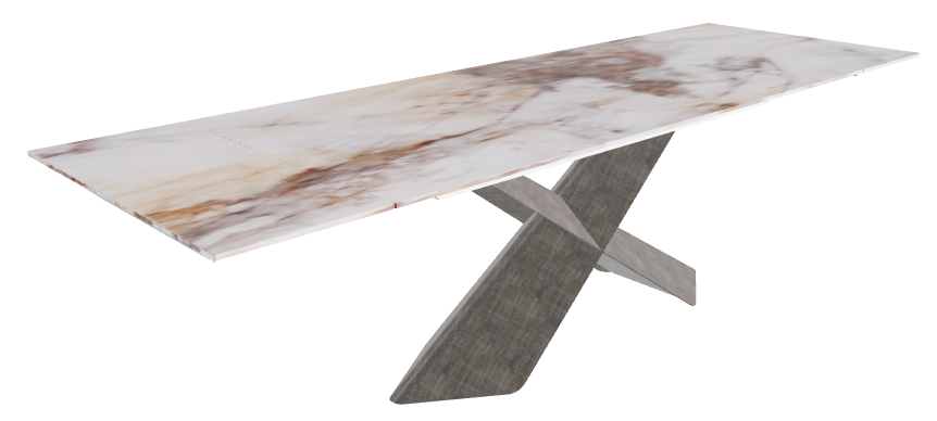 182-258x90x74h CrystalArt Cotopaxi Marble Brushed Grey..