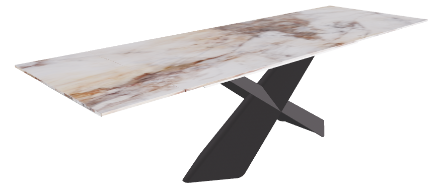 182-258x90x74h CrystalArt Cotopaxi Marble Graphite Embossed