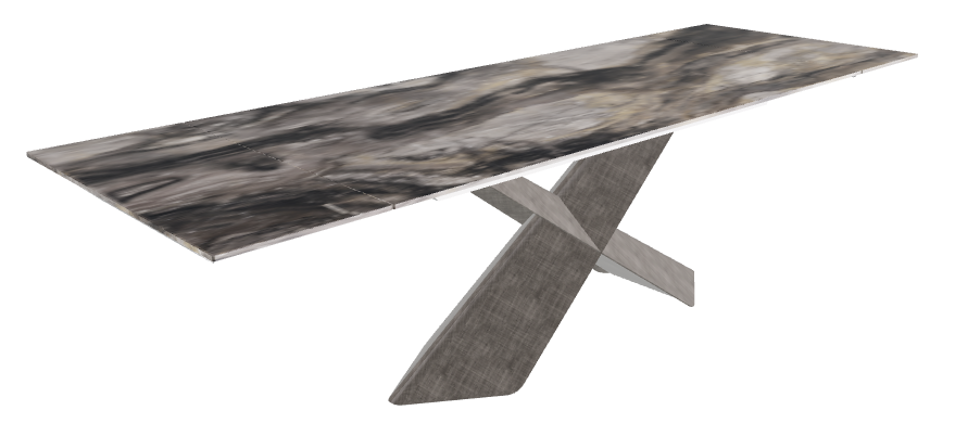 182-258x90x74h CrystalArt Orobico Marble Brushed Grey..