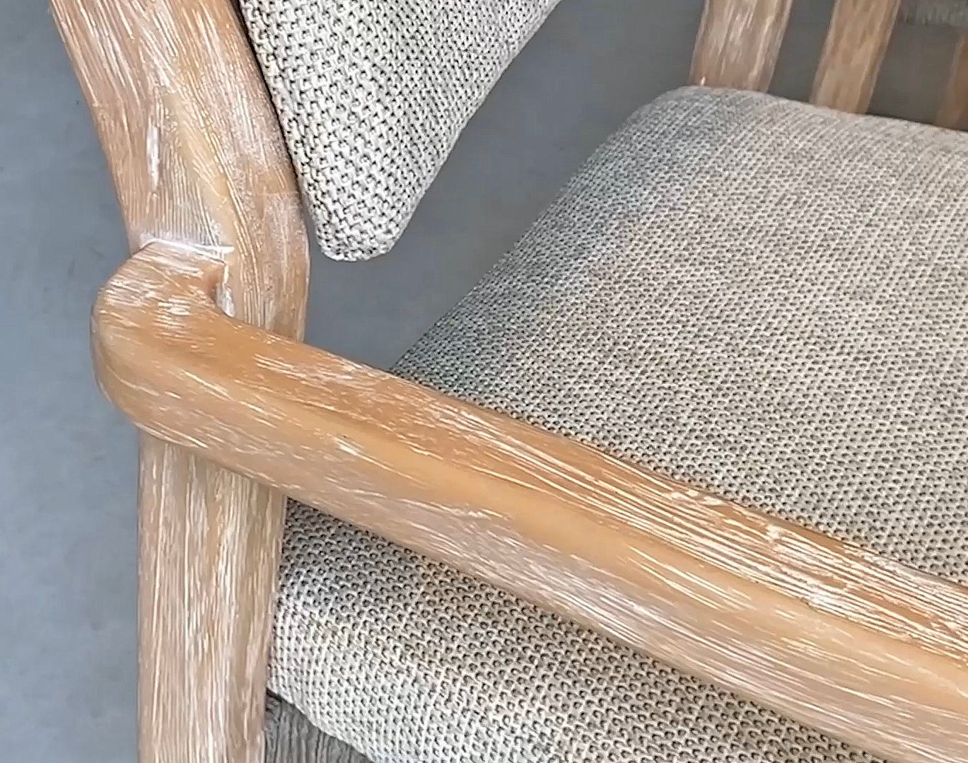 4 Season Outdoor Julia Stackable Dining Chair Teak Brushed With 2 Cushions