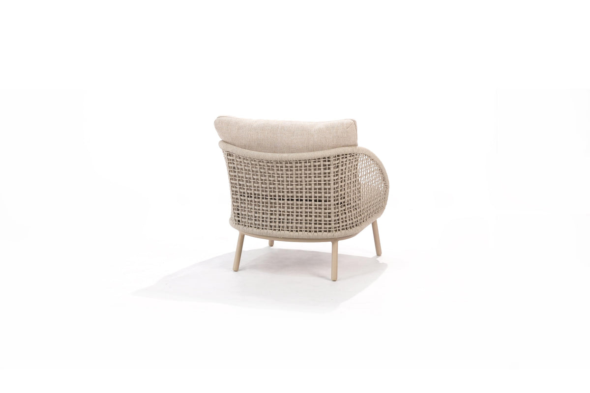 4 Seasons Outdoor Wave 7 Seat Lounge Paros HAT140cm Drum Ceramic Table & Stools