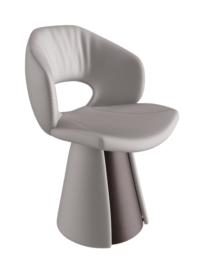 Dafne Dining Armchair_Bronze Embossed_Soft Leather_Canova