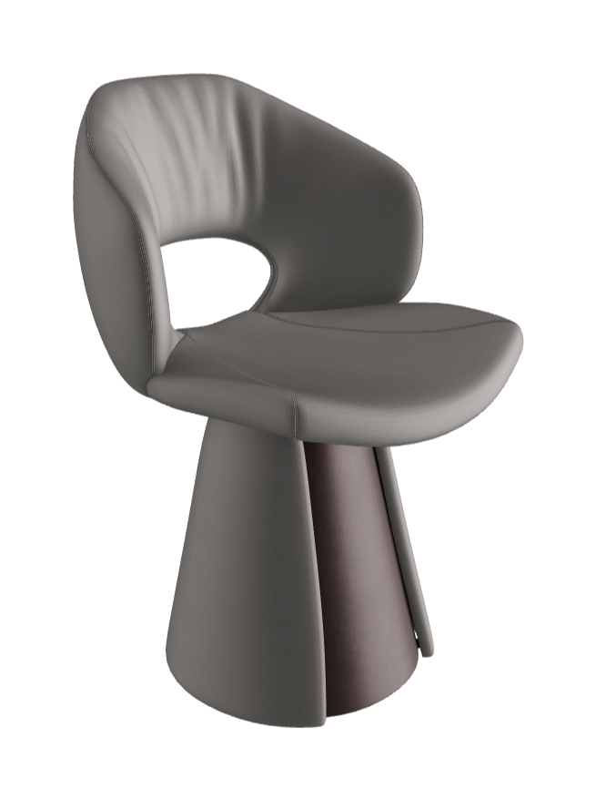 Dafne Dining Armchair_Bronze Embossed_Soft Leather_Nardo