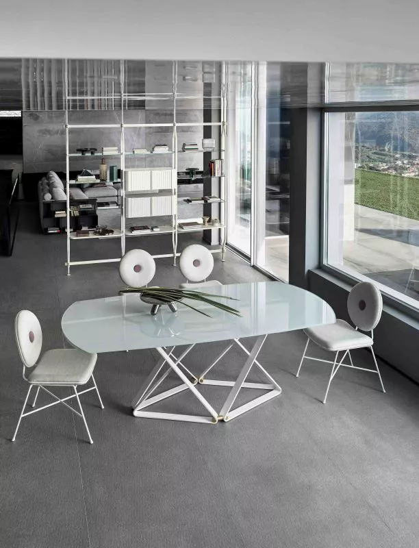 Bontempi Casa Delta 53.27 Barrel Extendible Table