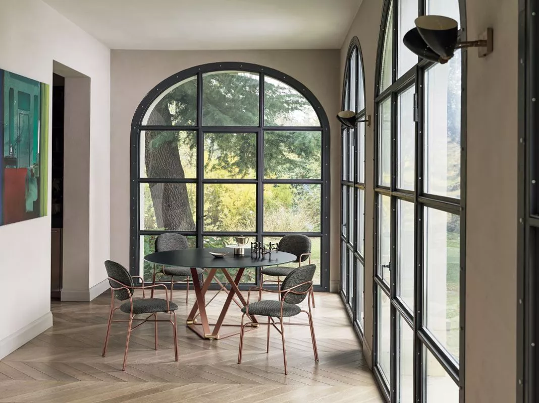 Bontempi Casa Delta Round Fix Table | 53.23,53.24