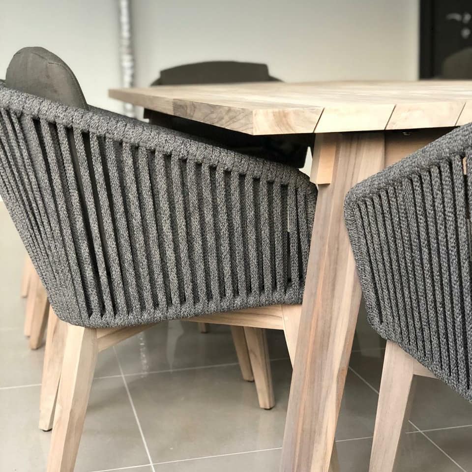 4 Seasons Outdoor Derby Natural Teak Top & Legs 240x100 cm