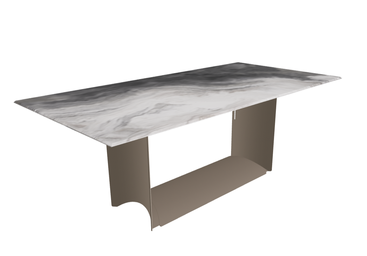 Cattelan Italia Dragon Crystalart Rectangular & Barrel-Shaped Dining Table