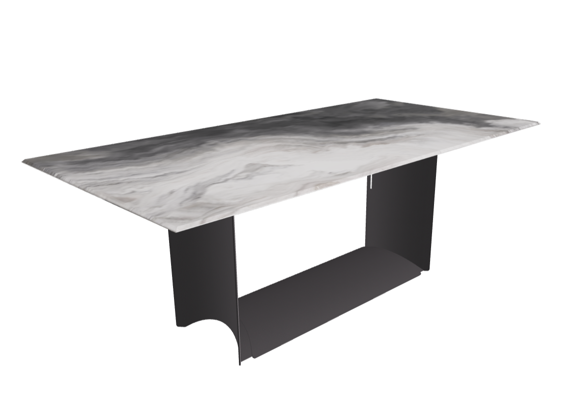 Cattelan Italia Dragon Crystalart Rectangular & Barrel-Shaped Dining Table