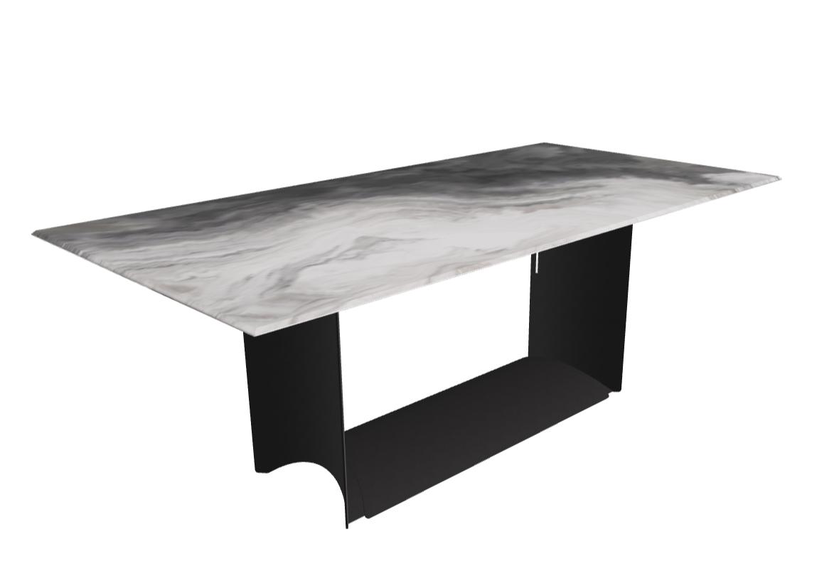 Cattelan Italia Dragon Crystalart Rectangular & Barrel-Shaped Dining Table