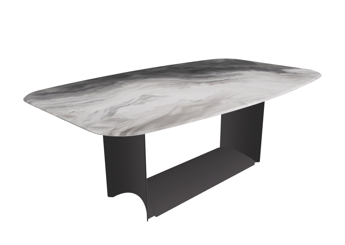 Cattelan Italia Dragon Crystalart Rectangular & Barrel-Shaped Dining Table