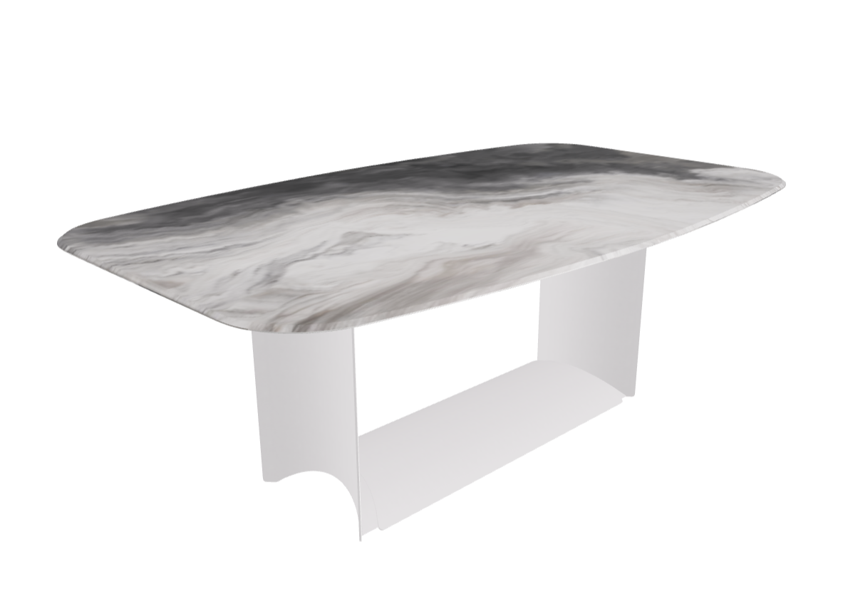 Cattelan Italia Dragon Crystalart Rectangular & Barrel-Shaped Dining Table