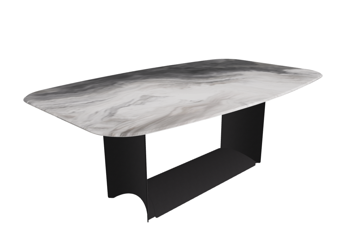 Cattelan Italia Dragon Crystalart Rectangular & Barrel-Shaped Dining Table