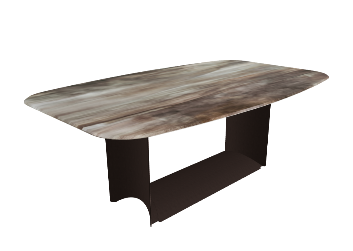 Cattelan Italia Dragon Crystalart Rectangular & Barrel-Shaped Dining Table