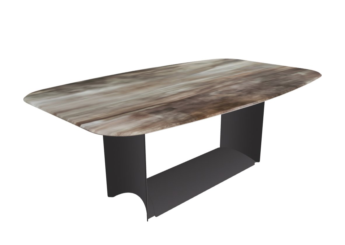 Cattelan Italia Dragon Crystalart Rectangular & Barrel-Shaped Dining Table