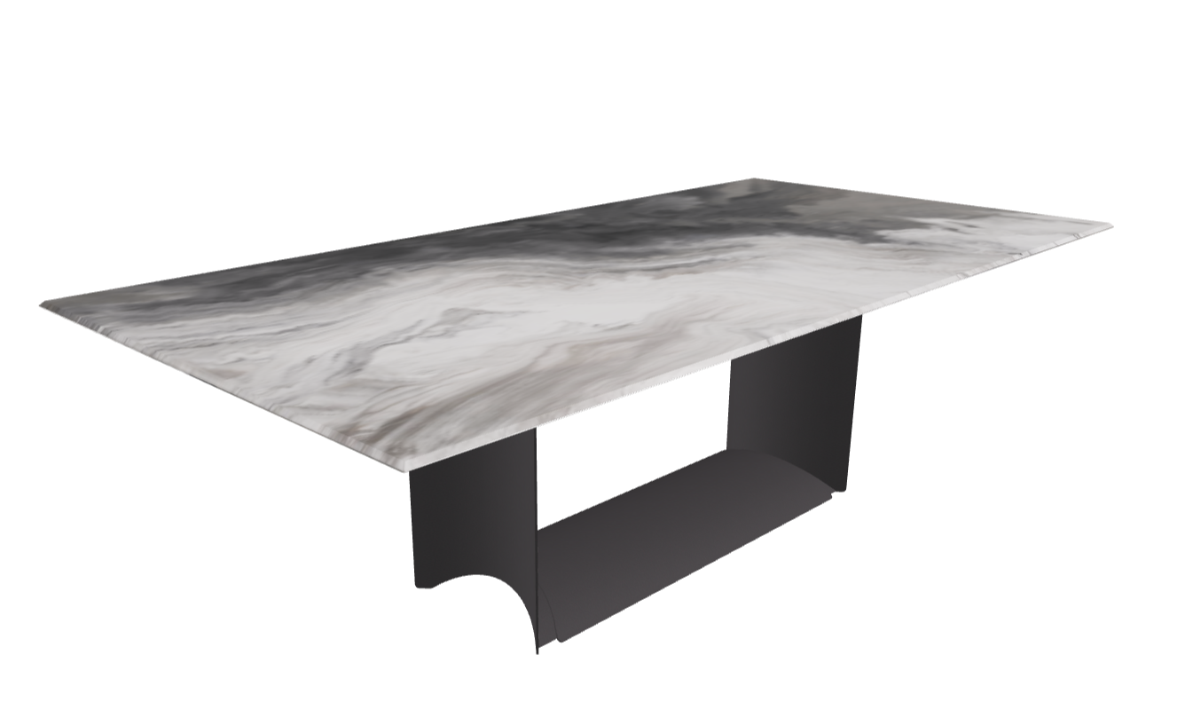 Cattelan Italia Dragon Crystalart Rectangular & Barrel-Shaped Dining Table