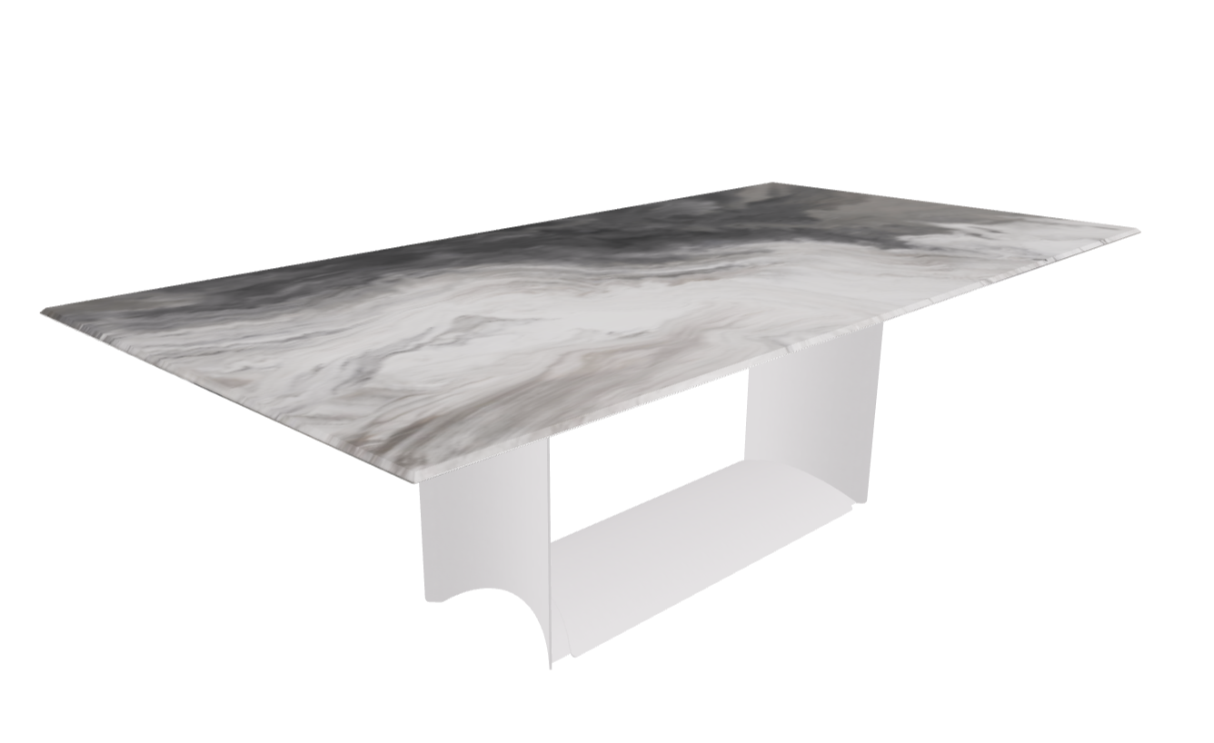 Cattelan Italia Dragon Crystalart Rectangular & Barrel-Shaped Dining Table