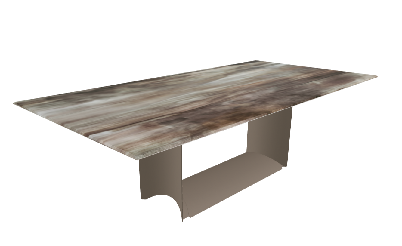 Cattelan Italia Dragon Crystalart Rectangular & Barrel-Shaped Dining Table
