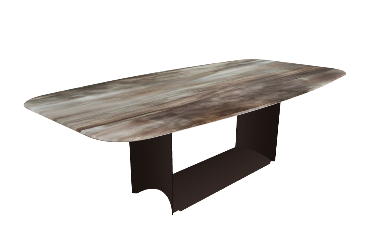 Cattelan Italia Dragon Crystalart Rectangular & Barrel-Shaped Dining Table