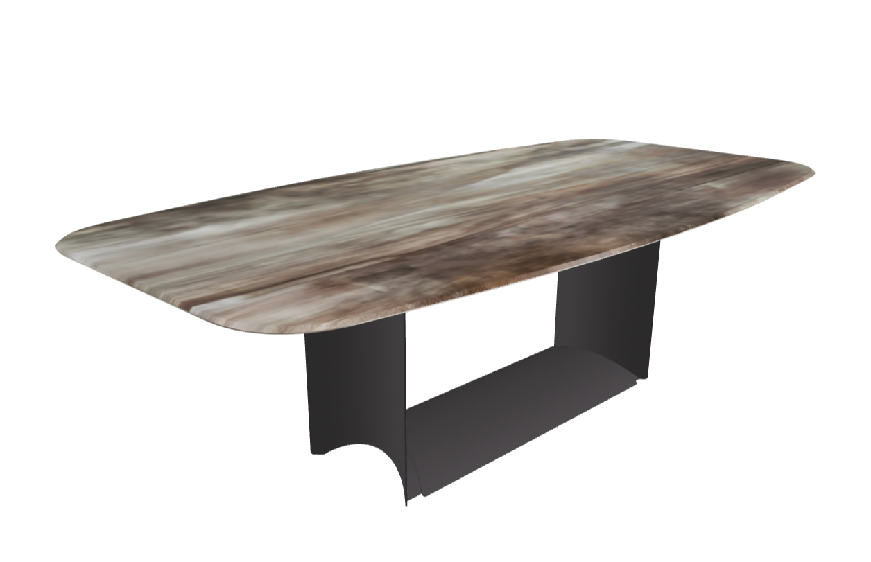 Cattelan Italia Dragon Crystalart Rectangular & Barrel-Shaped Dining Table