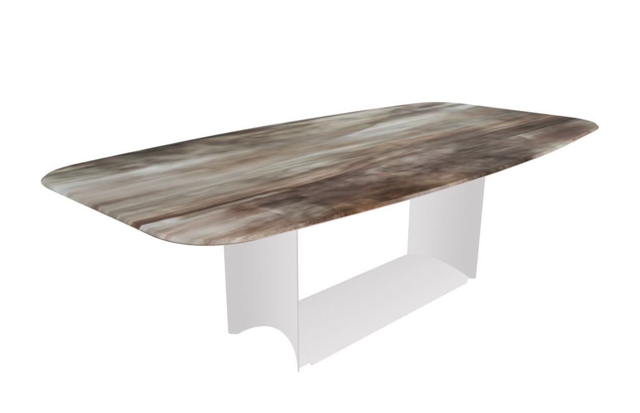 Cattelan Italia Dragon Crystalart Rectangular & Barrel-Shaped Dining Table