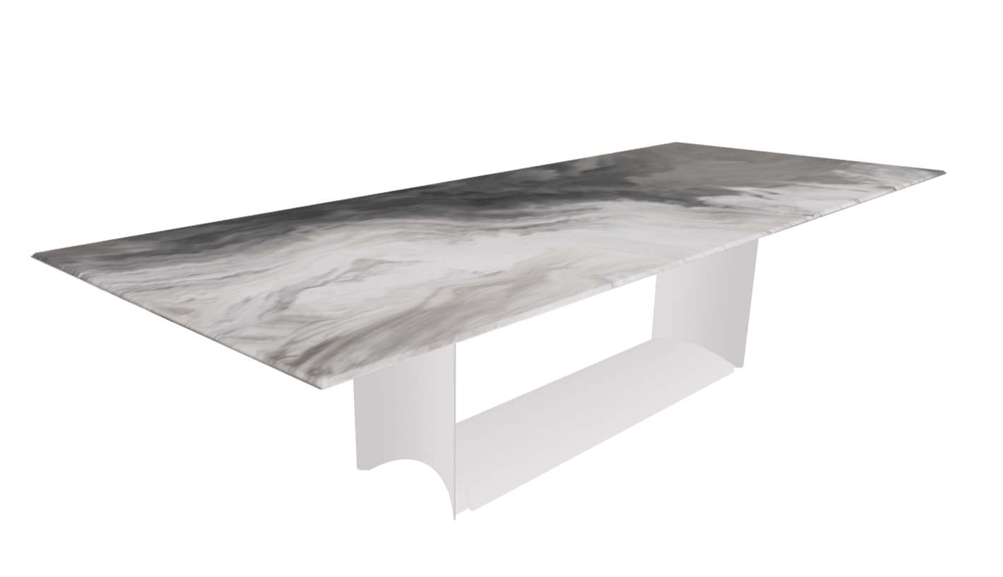 Cattelan Italia Dragon Crystalart Rectangular & Barrel-Shaped Dining Table
