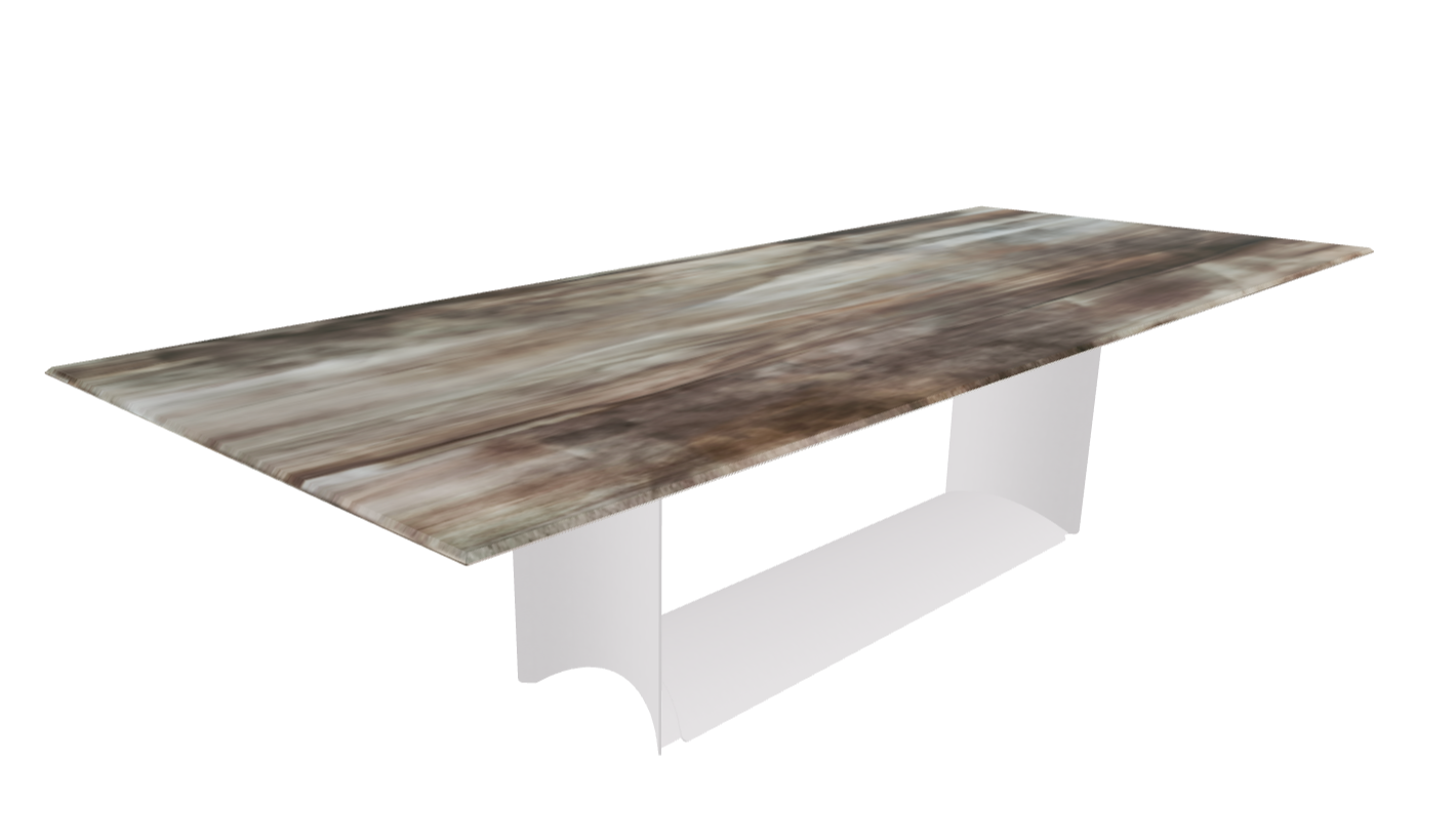 Cattelan Italia Dragon Crystalart Rectangular & Barrel-Shaped Dining Table