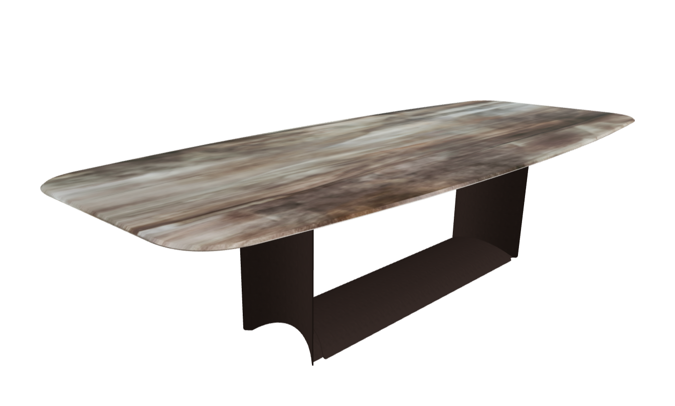 Cattelan Italia Dragon Crystalart Rectangular & Barrel-Shaped Dining Table