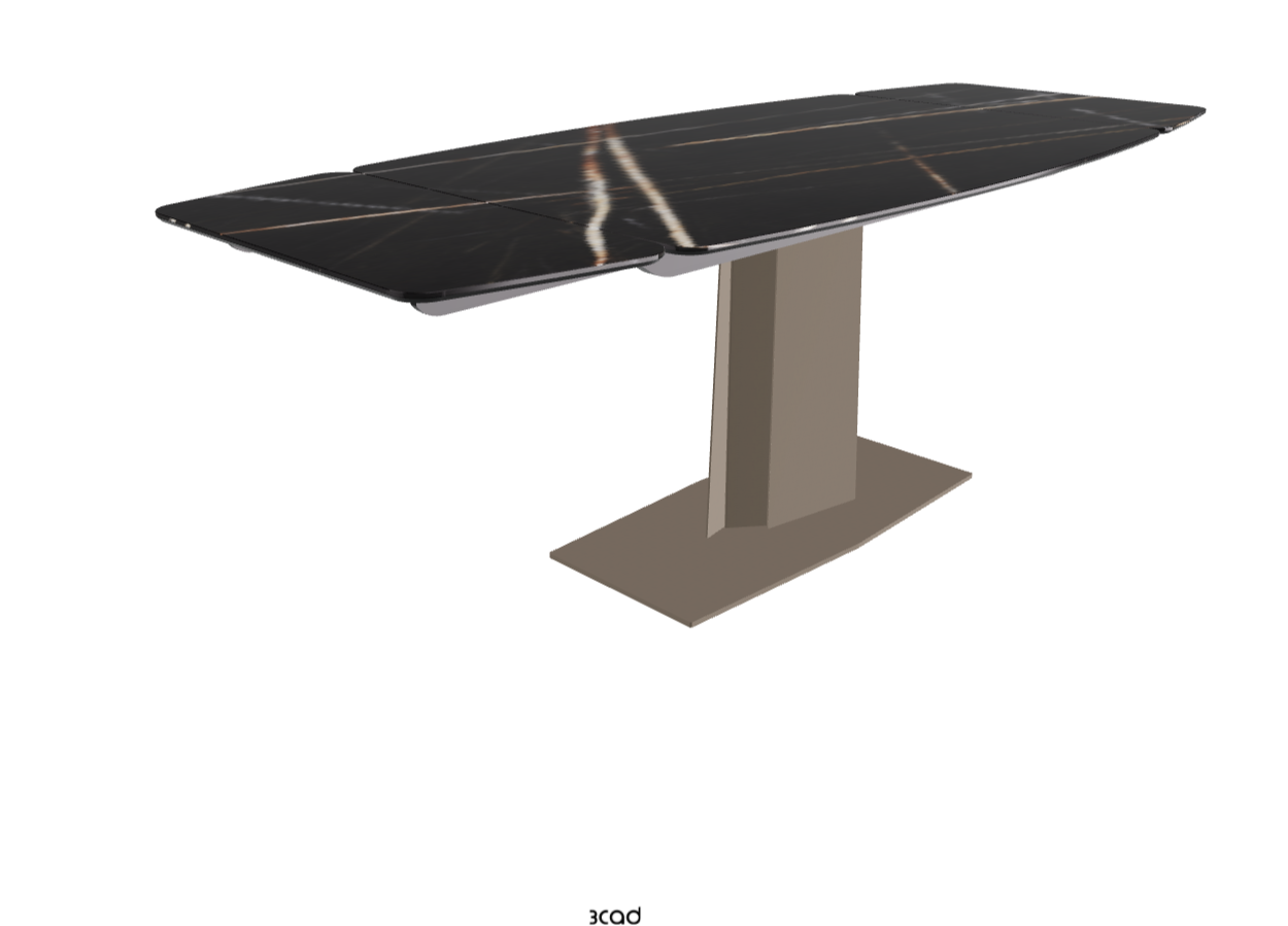 140-217×90×75h_Glossy Sahara Noir_Titanium Embossed_Extended