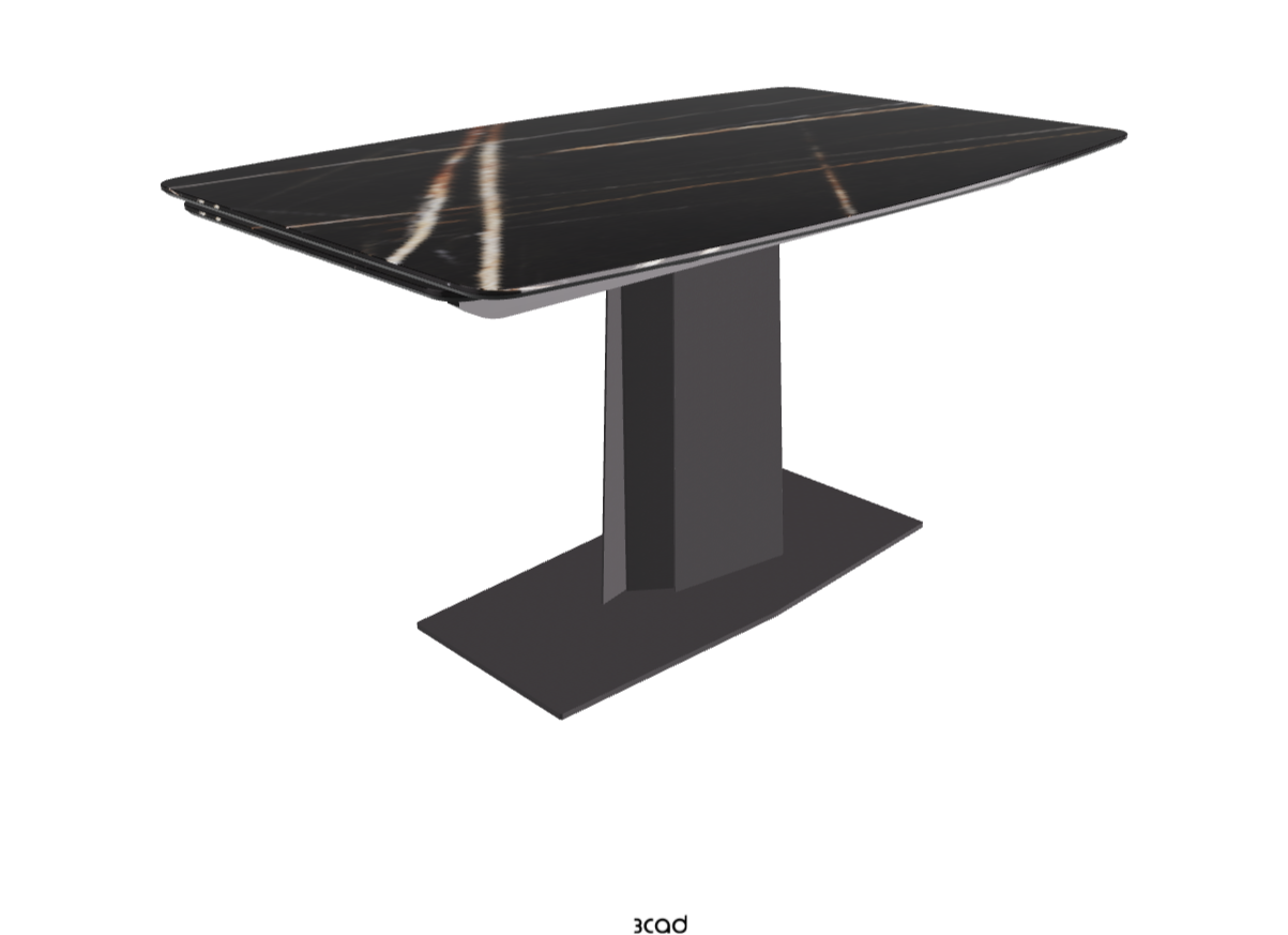 140-217×90×75h_Glossy Sahara Noir_Graphite Embossed_Closed