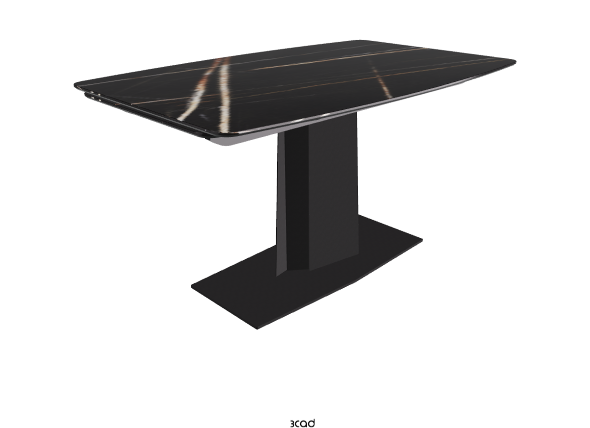 140-217×90×75h_Glossy Sahara Noir_Black Embossed_Closed