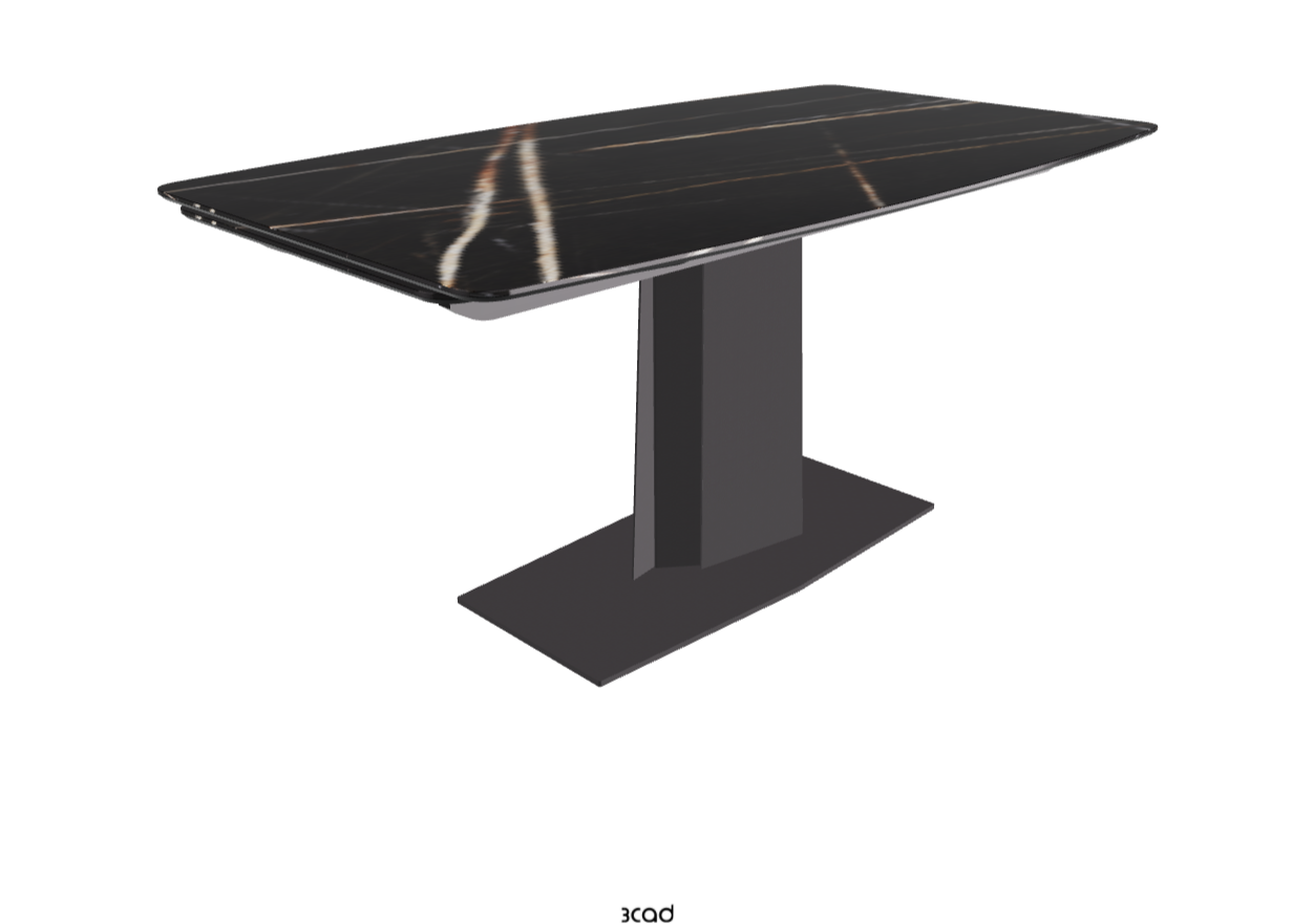 160-237×92×75h_Glossy Sahara Noir_Graphite Embossed_Closed