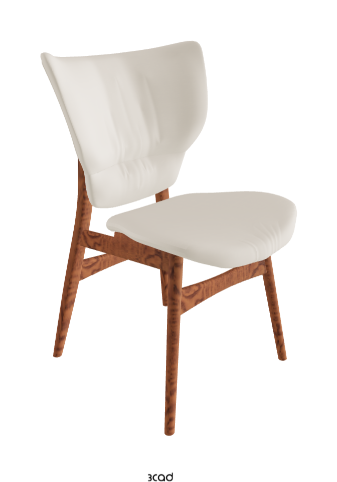Dumbo Dining Chair_Canaletto Walnut Stained Ashwood_Glove Soft Leather_Ecru