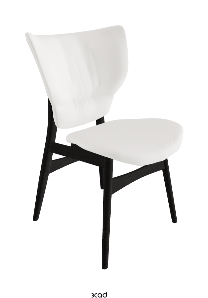 Dumbo Dining Chair_Open Pore Matt Black Ashwood_Soft Leather_Palladio