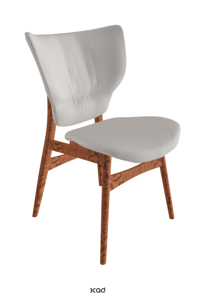 Dumbo Dining Chair_Canaletto Walnut Stained Ashwood_Soft Leather_Dakota