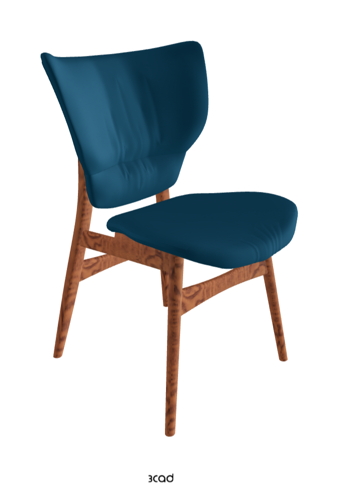 Dumbo Dining Chair_Canaletto Walnut Stained Ashwood_Soft Leather_Capri