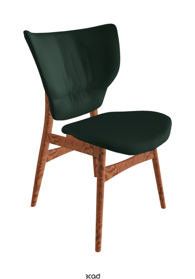 Dumbo Dining Chair_Canaletto Walnut Stained Ashwood_Soft Leather_Sherwood