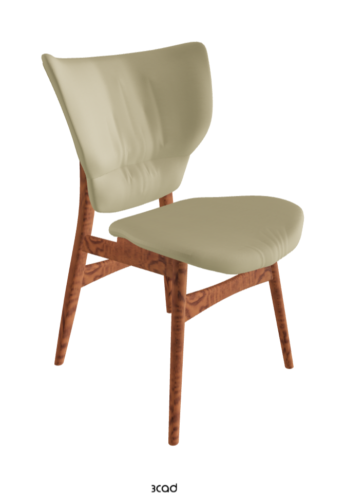 Dumbo Dining Chair_Canaletto Walnut Stained Ashwood_Synthetic Leather_Canapa