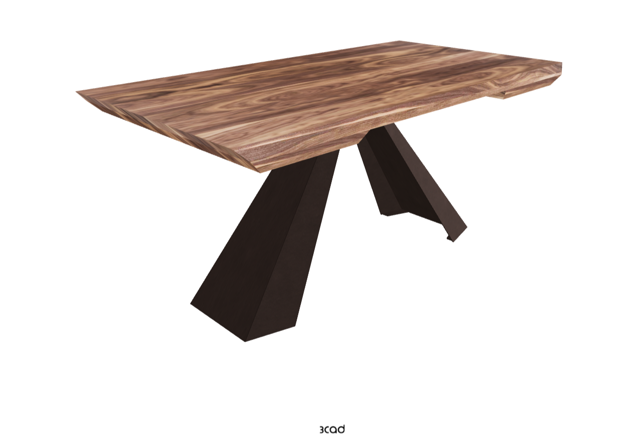 160-237×90×75h_Canaletto Walnut_Bronze Embossed_Closed